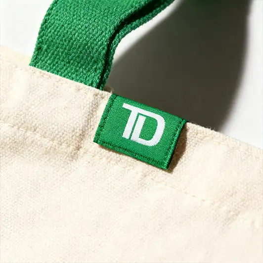 Custom Woven Labels for Toronto-Dominion Bank Custom Woven Labels for Toronto-Dominion Bank