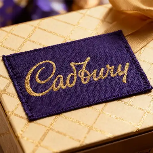 Cadbury Custom Woven Labels
