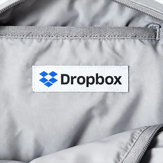 Custom Woven Labels for Dropbox Custom Woven Labels for Dropbox