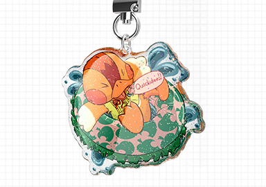 Glitter resin dome (epoxy) acrylic keychians style