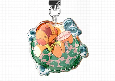 Glitter resin dome (epoxy) acrylic keychians style