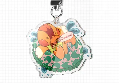 Standard acrylic keyrings style