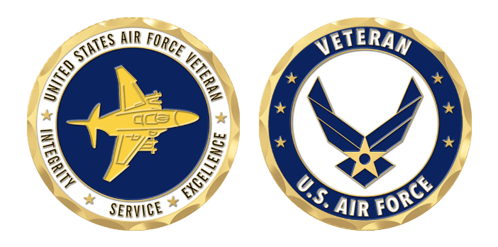 US Custom Air Force Command Coins Templates