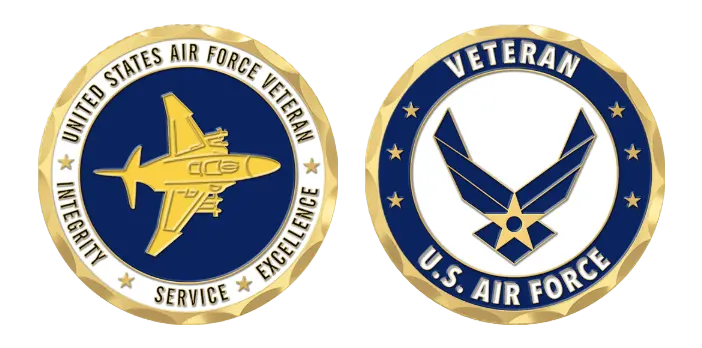 US Custom Air Force Command Coins Templates