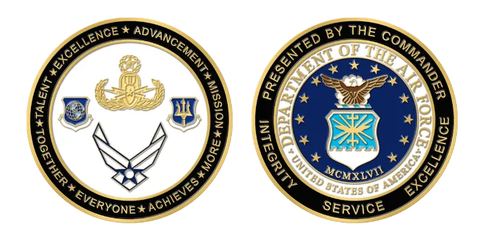 Custom Air Force Military Challenge Coins Templates