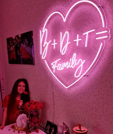 neon sign for family neon sign for family