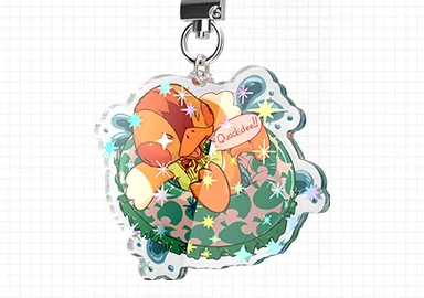 star holographic acrylic keyrings style