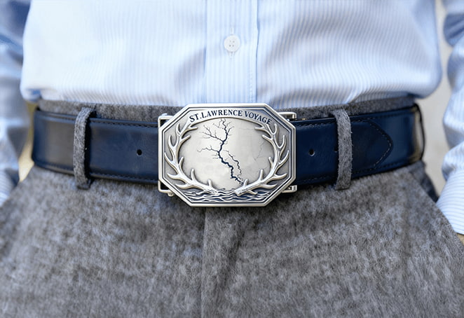 St. Lawrence Voyage Silver Belt Buckle