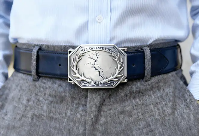 St. Lawrence Voyage Silver Belt Buckle St. Lawrence Voyage Silver Belt Buckle