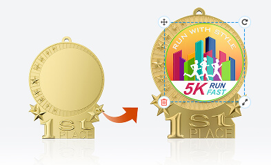 running medal