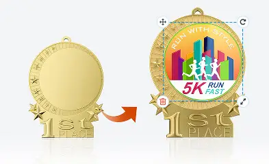 running medal