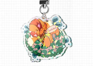 broken glasses holographic acrylic keyrings style