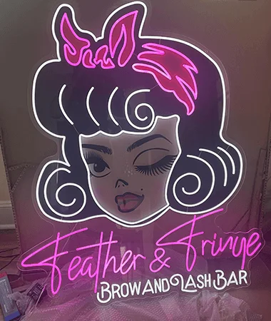 uv printed neon light sign