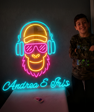 custom led neon signs for kid's room
