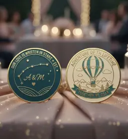 Together Wedding Challenge Coins