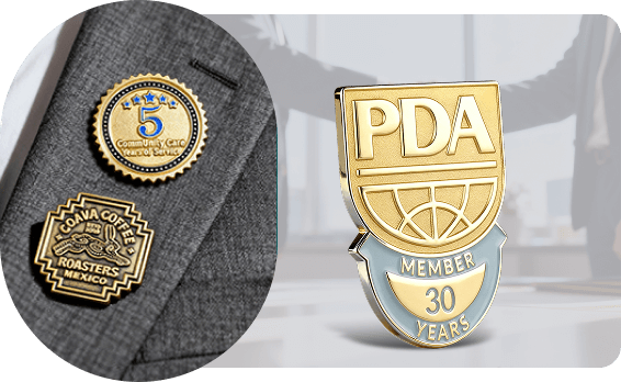 die struck lapel pins