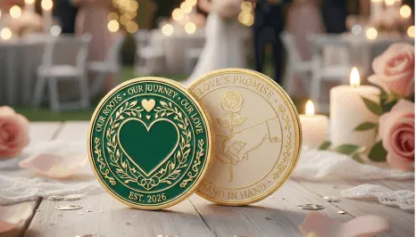 Love is Patient Wedding Memorial Coins