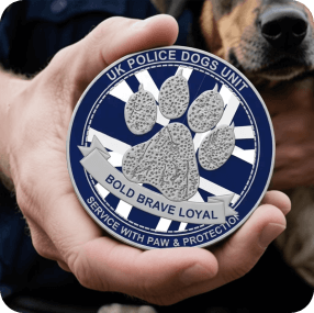 Police Dogs Unit Police Challenge Coins UK
