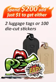 $1 for luggage tags or stickers