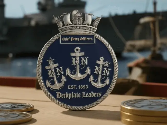 Custom US Military Challenge Coins for Navy