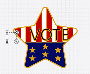 Political Pins Template