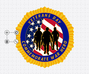 Military Pins Template