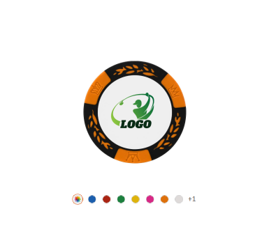 Custom Vibrant Color Golf Poker Chip Ball Markers