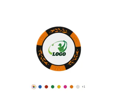Custom Vibrant Color Golf Poker Chip Ball Markers Custom Vibrant Color Golf Poker Chip Ball Markers