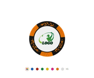 Custom Vibrant Color Golf Poker Chip Ball Markers