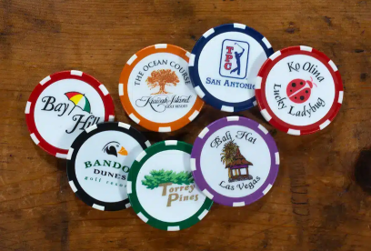 Personalized Golf Poker Chips
