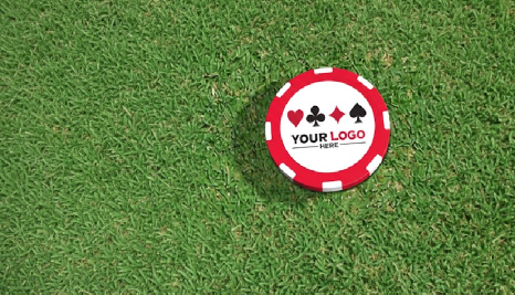 Logo Poker Chips Golf
