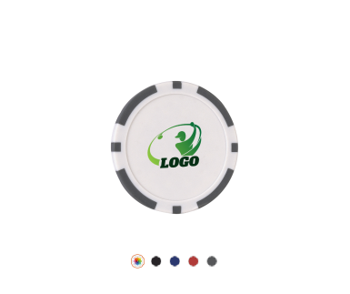 Personalized ABS Poker Chip Ball Marker with Stickers