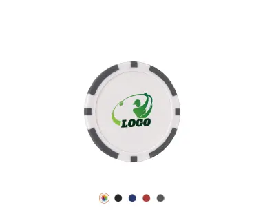 Personalized ABS Poker Chip Ball Marker with Stickers Personalized ABS Poker Chip Ball Marker with Stickers