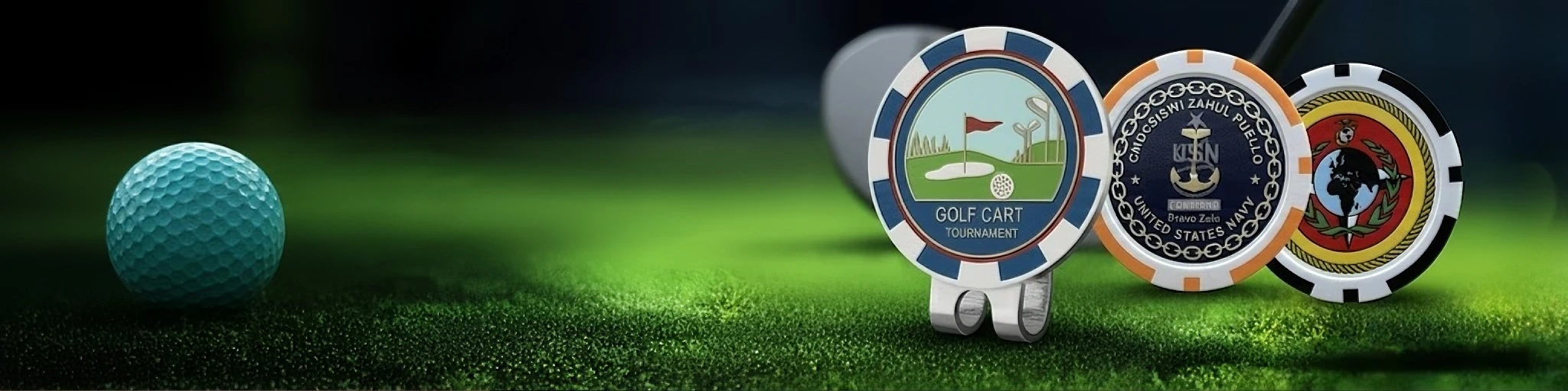 Poker Chip Ball Markers