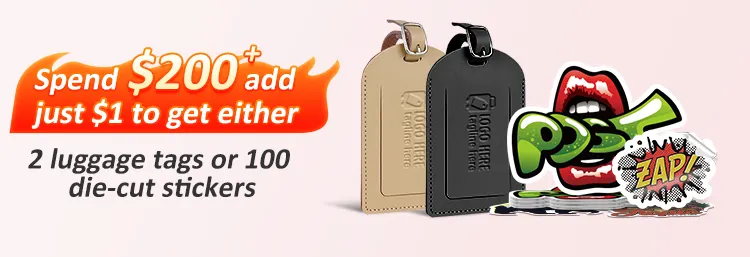  for luggage tags or stickers