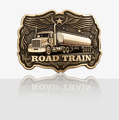 Golden Road Train Custom Belt Buckles Australia