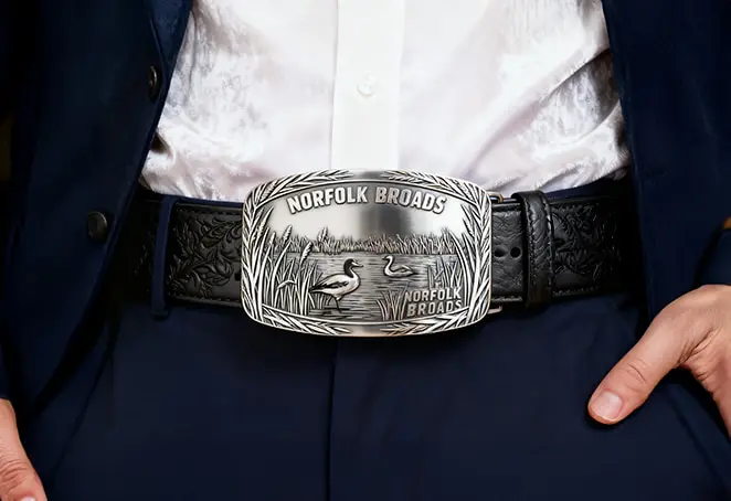 Norfolk Broads Scenic Belt Buckle