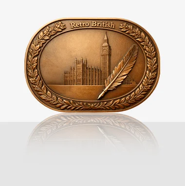 Retro British Parliament Belt Buckle