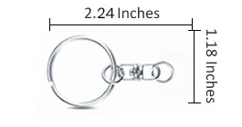 Swivel 8-Link of custom keychains