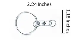 Swivel 8-Link of custom keychains