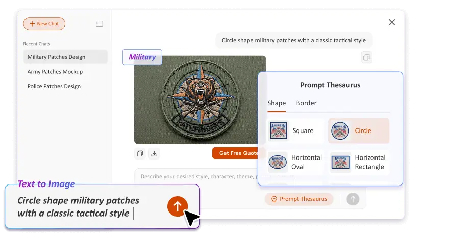 Free Text to Image Art AI Patch Generator Free Text to Image Art AI Patch Generator