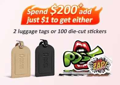 $1 for luggage tags or stickers