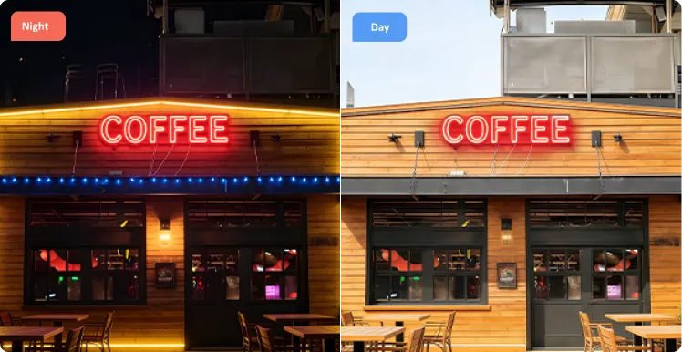 business outdoor neon signs