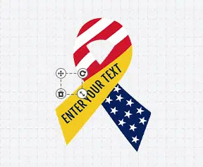 Flag Ribbon Custom Pins