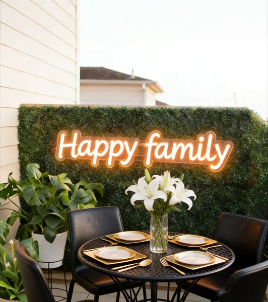 Home Patio & Backyard Neon Sign