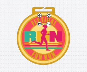 Festival Fun Runing Medals Template