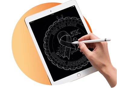 Sketch of Your Custom Running Medals