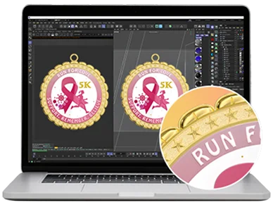 2D Effect for Your Running Medals