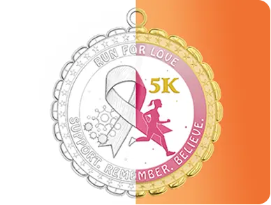 3D Model Rendering of Custom Running Medals 3D Model Rendering of Custom Running Medals