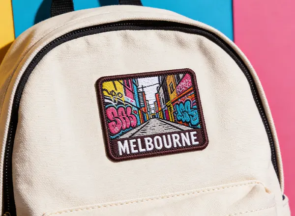 Beautiful Custom Patches on Bag